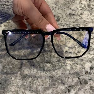 Woman Quay Australia stranger blue light glasses